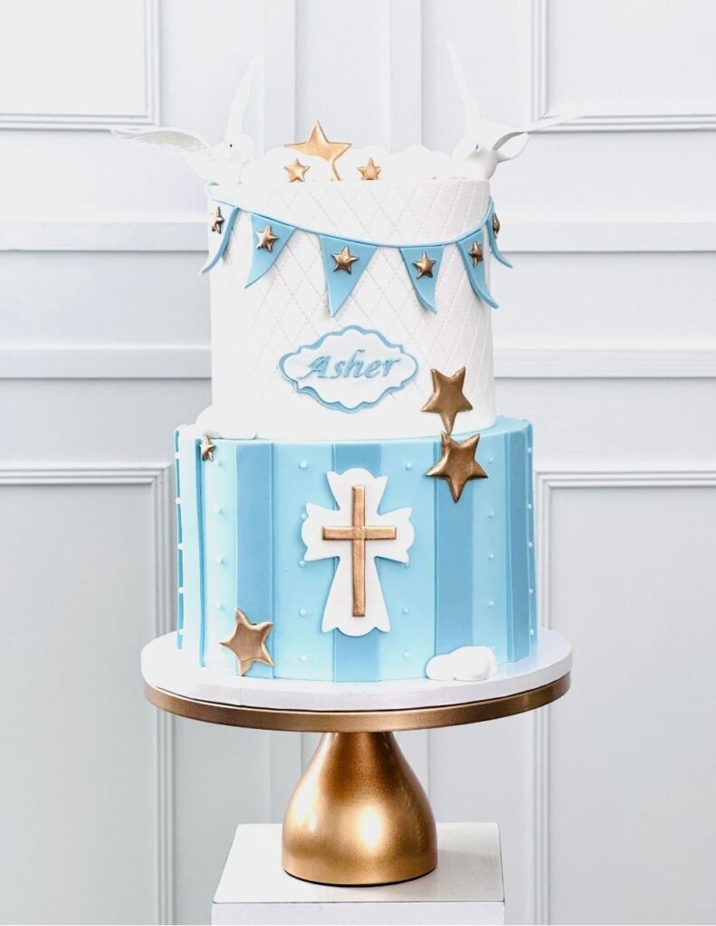 Elegante Cake for Baptist by Dflavorcc