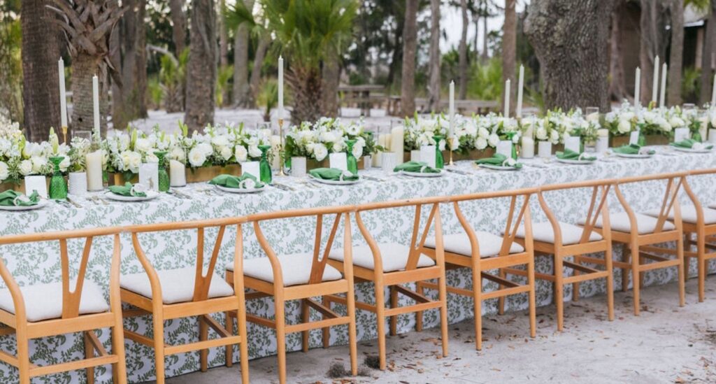 Table set up at Page Island SC