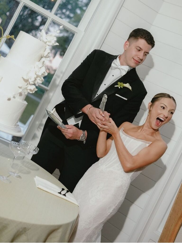 Luxury Wedding Cake with Sugar Flowers at the Ross Hill Mansion in Bluffton SC