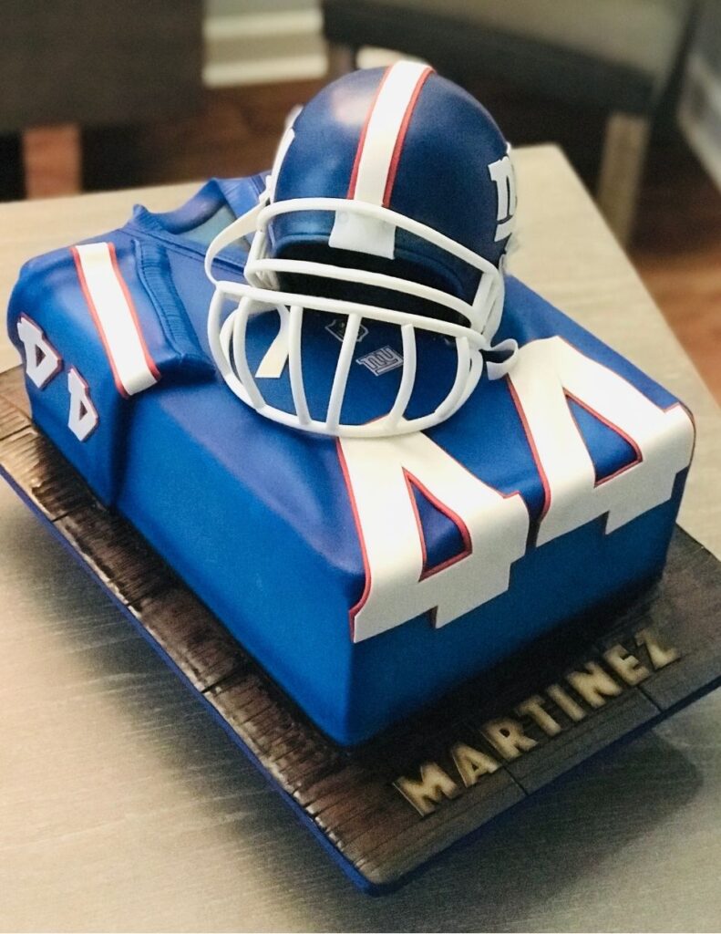 Football themed cake by Dflavorcc