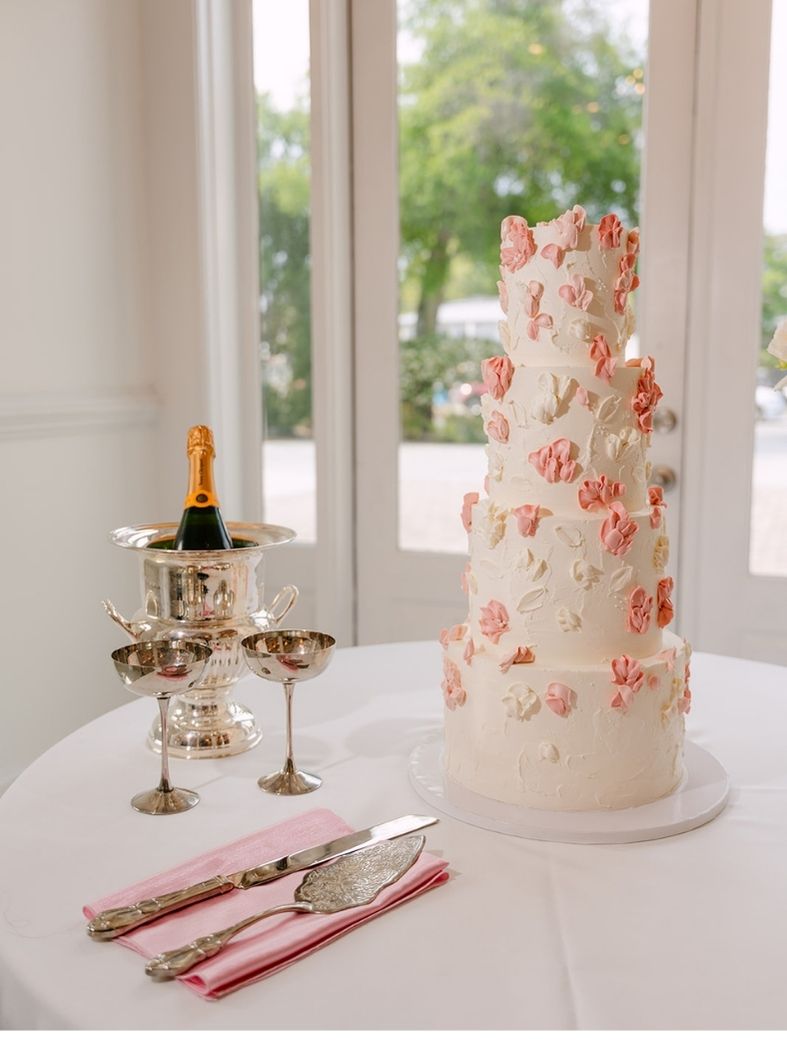 Buttercream Luxury Wedding Cake Dflavorcc at Chapel by The Sea in Tabby Island GA
