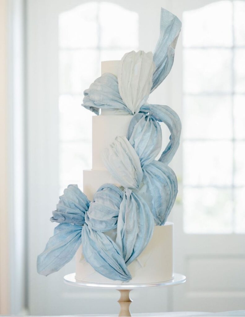 Modern Wedding Cake desing made by dflavorcc at May River Manor in Bluffton SC