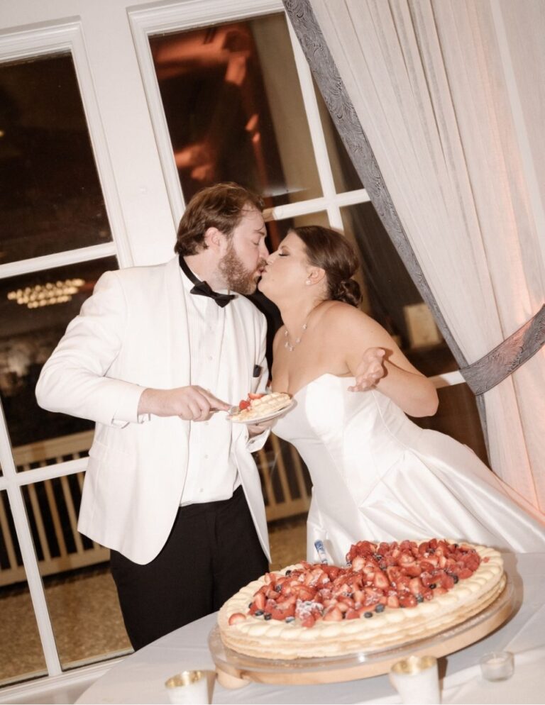 Italian wedding cake at Dataw Island in Beaufort SC