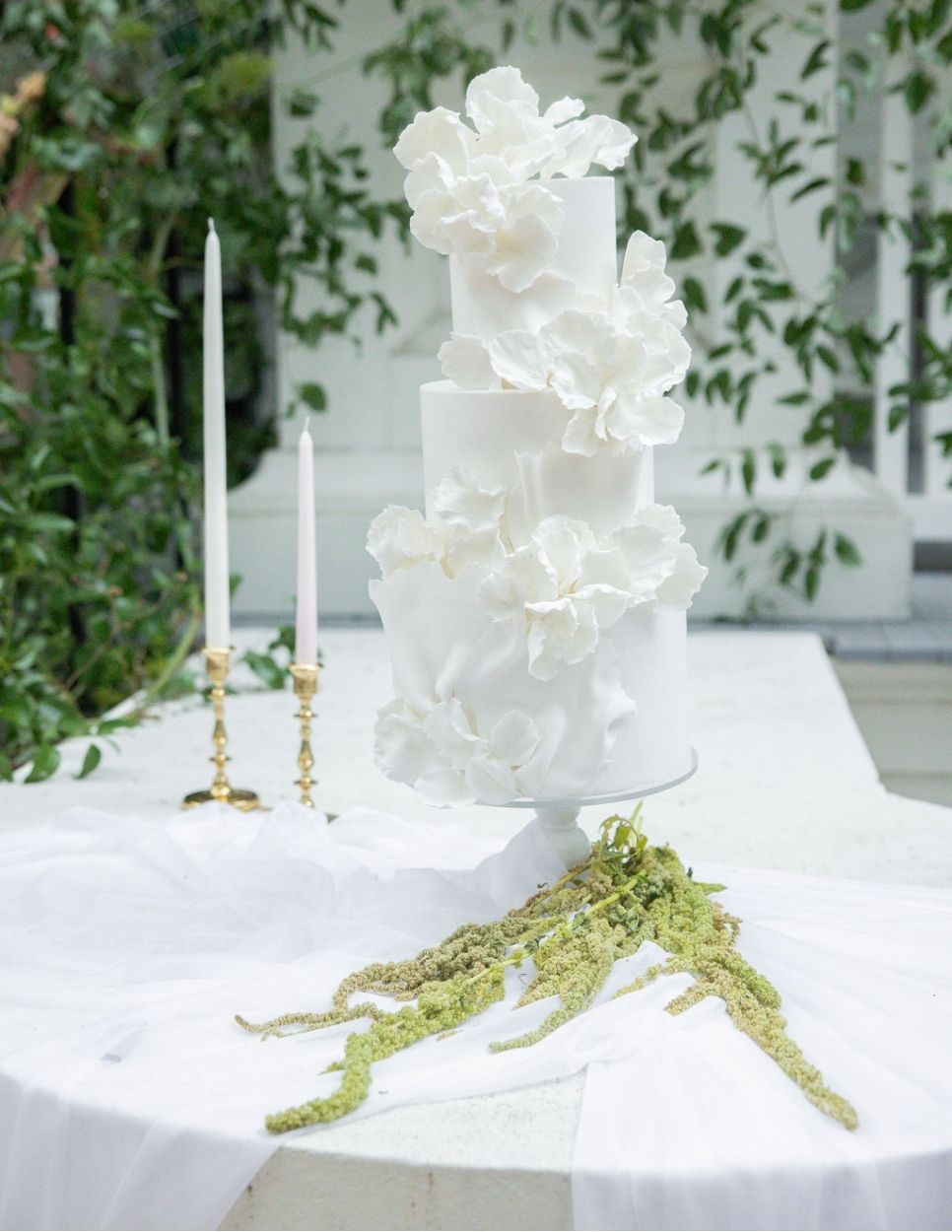 Luxury wedding cake at Admiral House in Charleston SC
